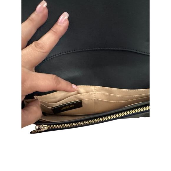 Jason Wu Elsa Croc Embossed Large Leather Wristlet - Picture 6 of 8